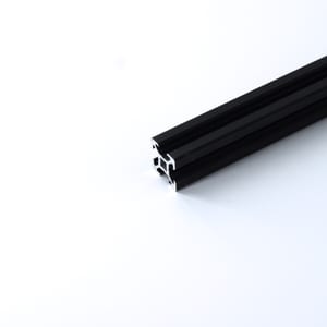 Alumiiniprofiili V-slot 2020, 500 mm, musta anodisoitu